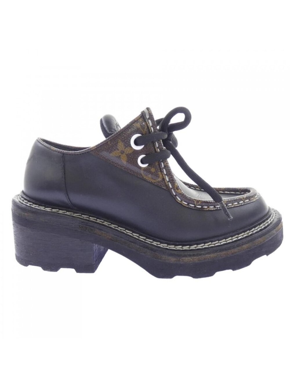 Louis Vuitton Monogram Canvas LV Beaubourg Line Derby Shoes